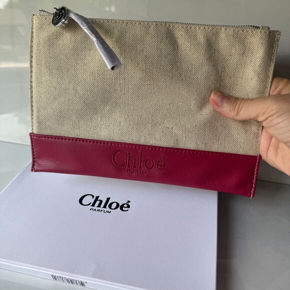 New in Box Chloe Beauty Zippered Pouch - Picture 1 of 3